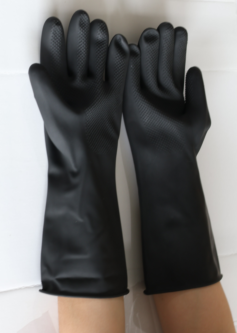黑橡膠手套 9*11 (3兩)