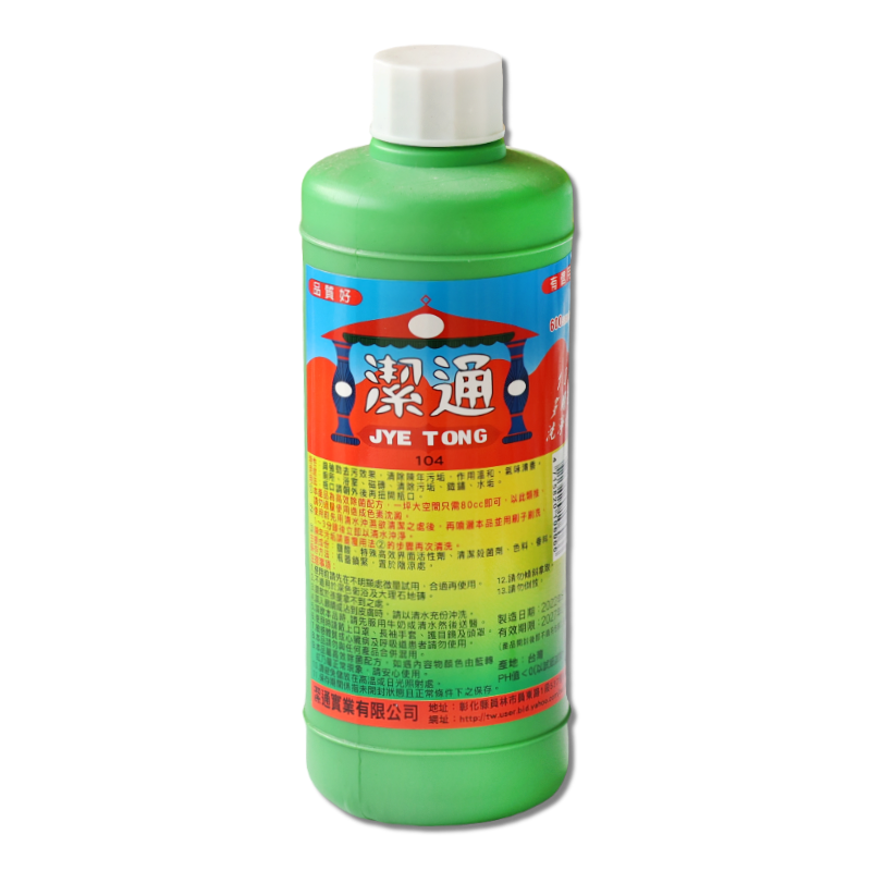 潔通104清潔劑 小/600CC 24入