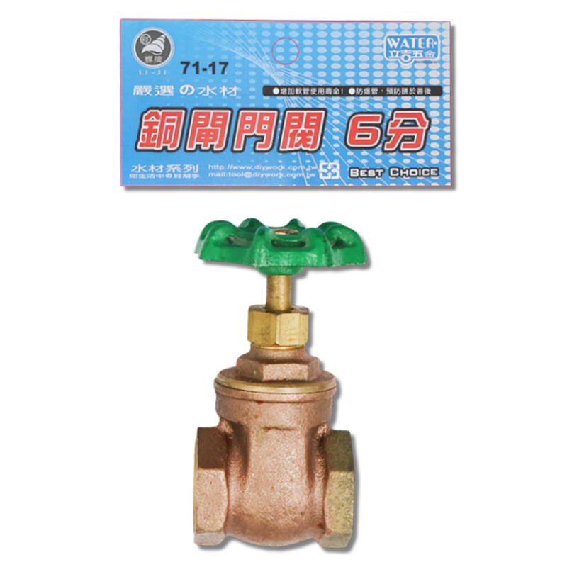 銅閘門閥   6分