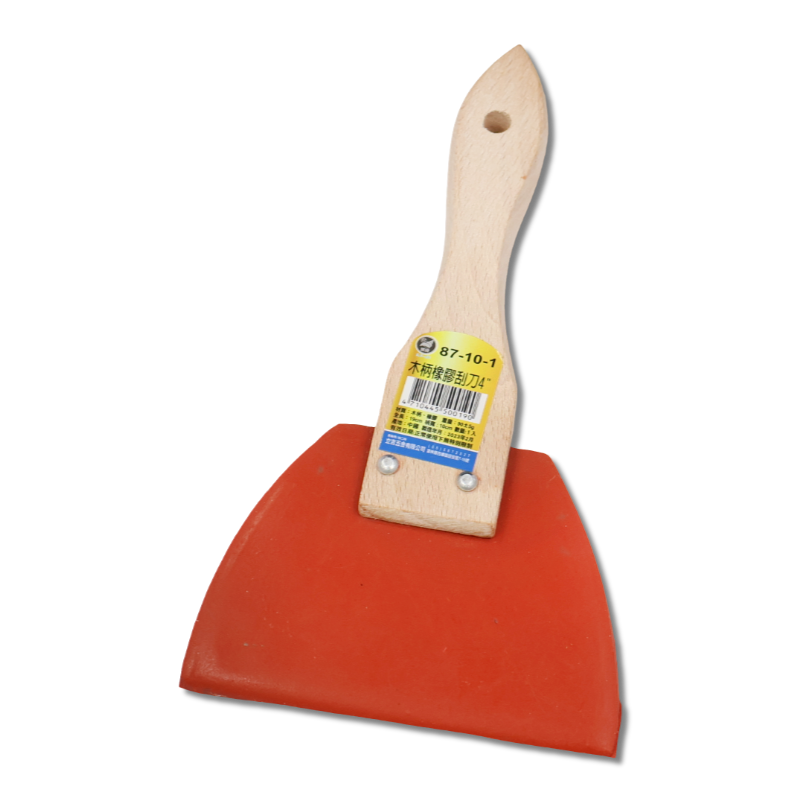 木柄橡膠刮刀  4"