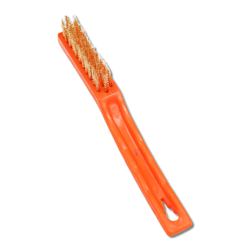 PVC柄 鋼刷  軟毛 (12支)